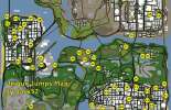 Карта уникальных прыжков в GTA San Andreas