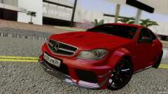 Mercedes Benz C63 AMG Black Series 2012 для GTA San Andreas