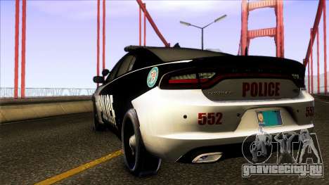 Dodge Charger 2016 LSPD для GTA San Andreas